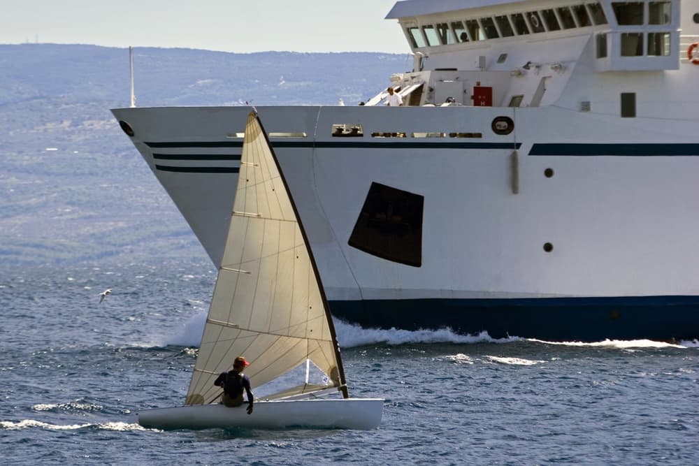 Large and small boat