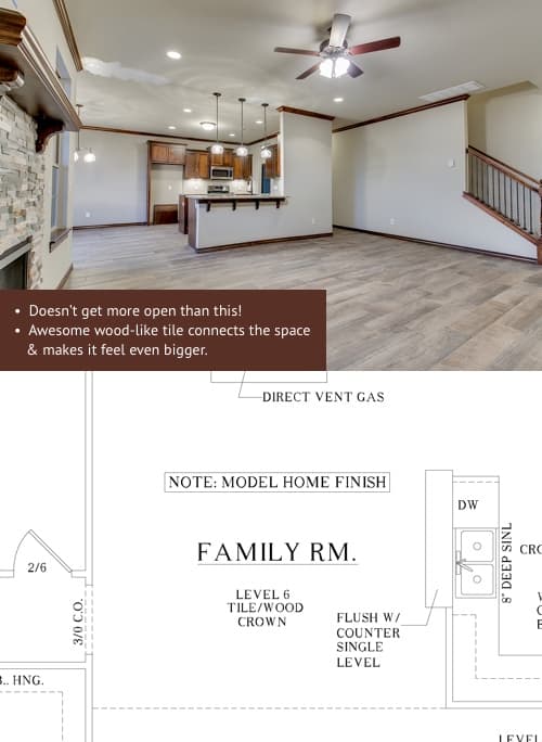 Amy's spacious three-bedroom home — Family Room