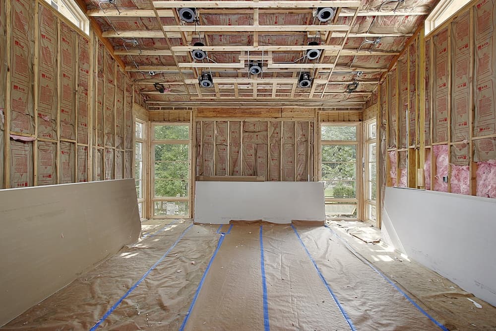 installing drywall