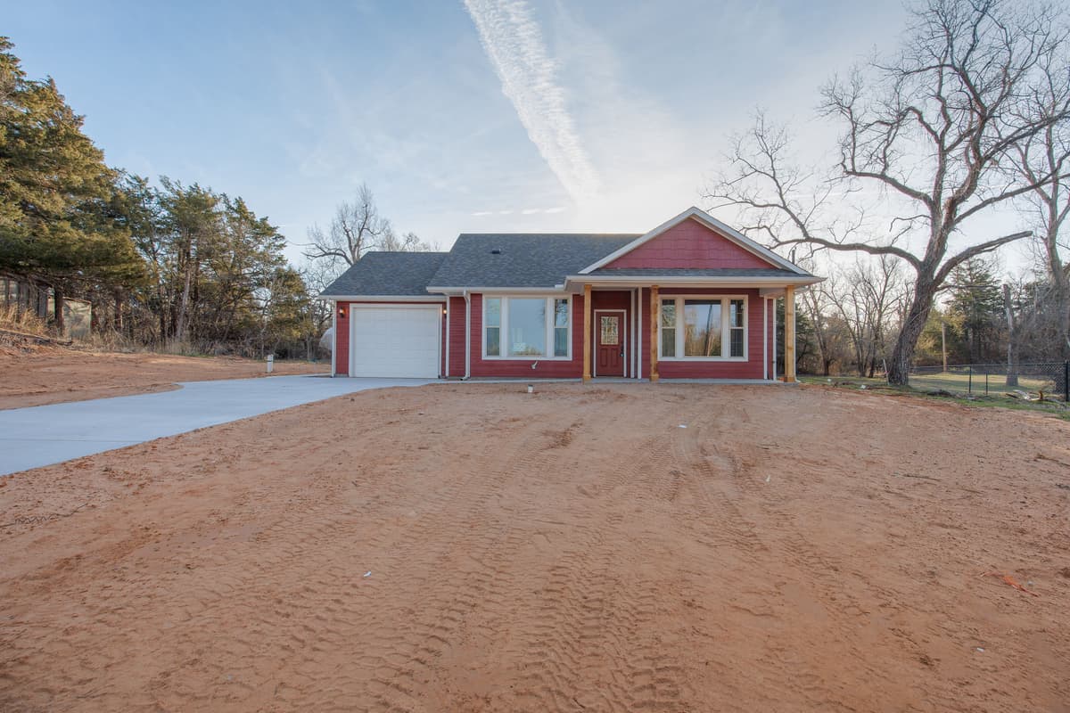 Custom home built on the owner's land in Oklahoma by Turner & Son Homes