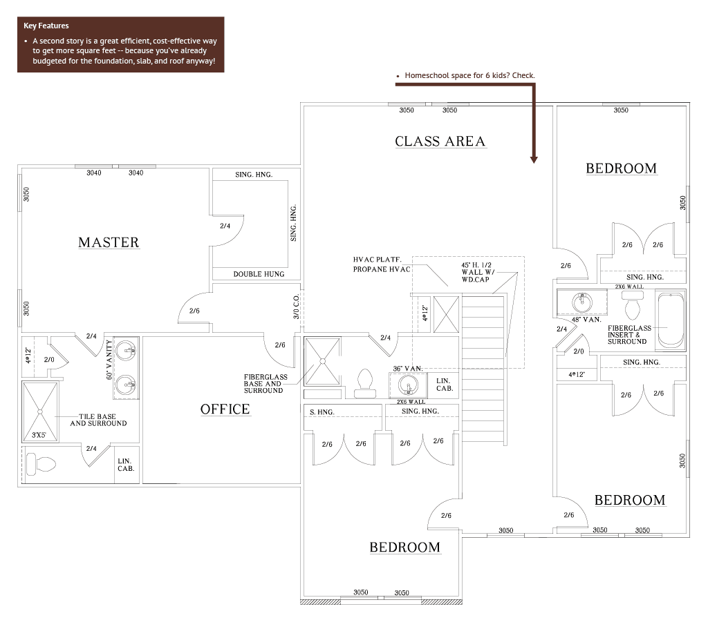 Joseph's big, happy family home — 2nd Floor