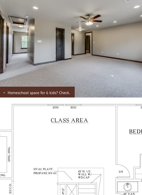 Joseph's big, happy family home — Class Area