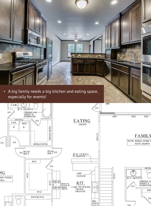 Joseph's big, happy family home — Kitchen