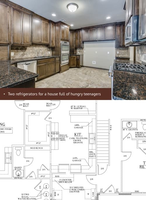 Joseph's big, happy family home — Double Refrigerators