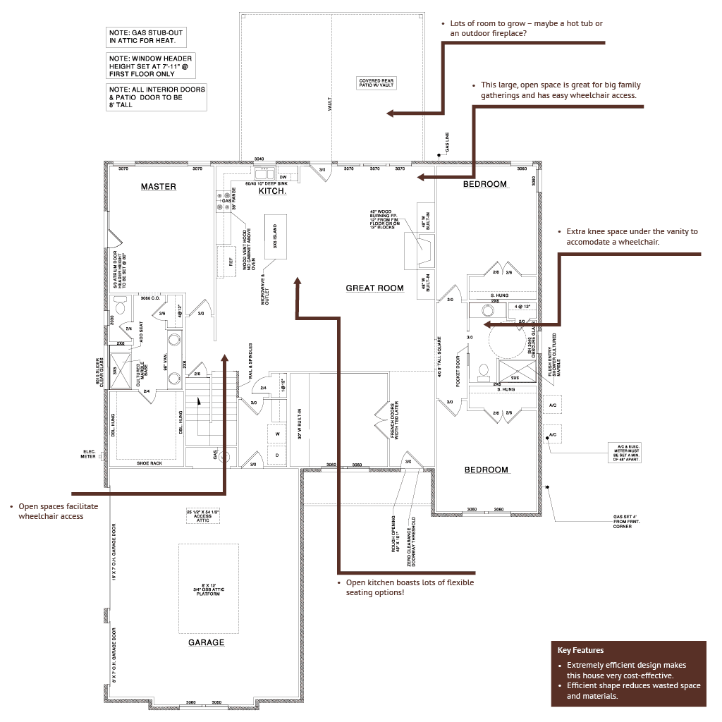 Savannah's inviting, ADA accessible home — 1st Floor