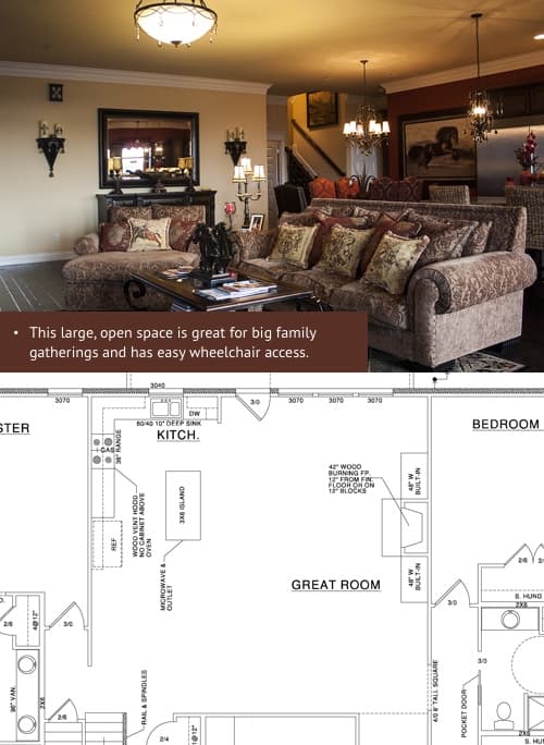 Savannah's inviting, ADA accessible home — Great Room