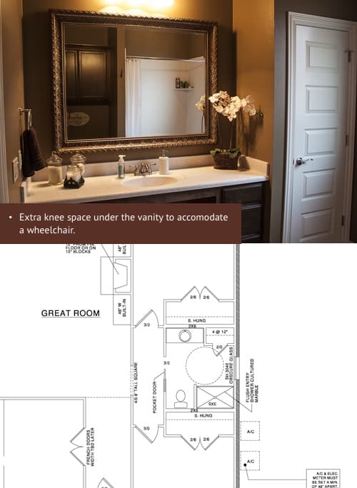 Savannah's inviting, ADA accessible home — Vanity
