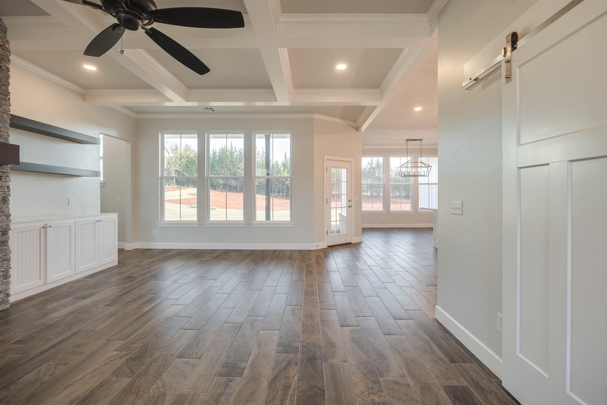Luther Oklahoma Custom Home: Stone House Rd Rustic Modern Design