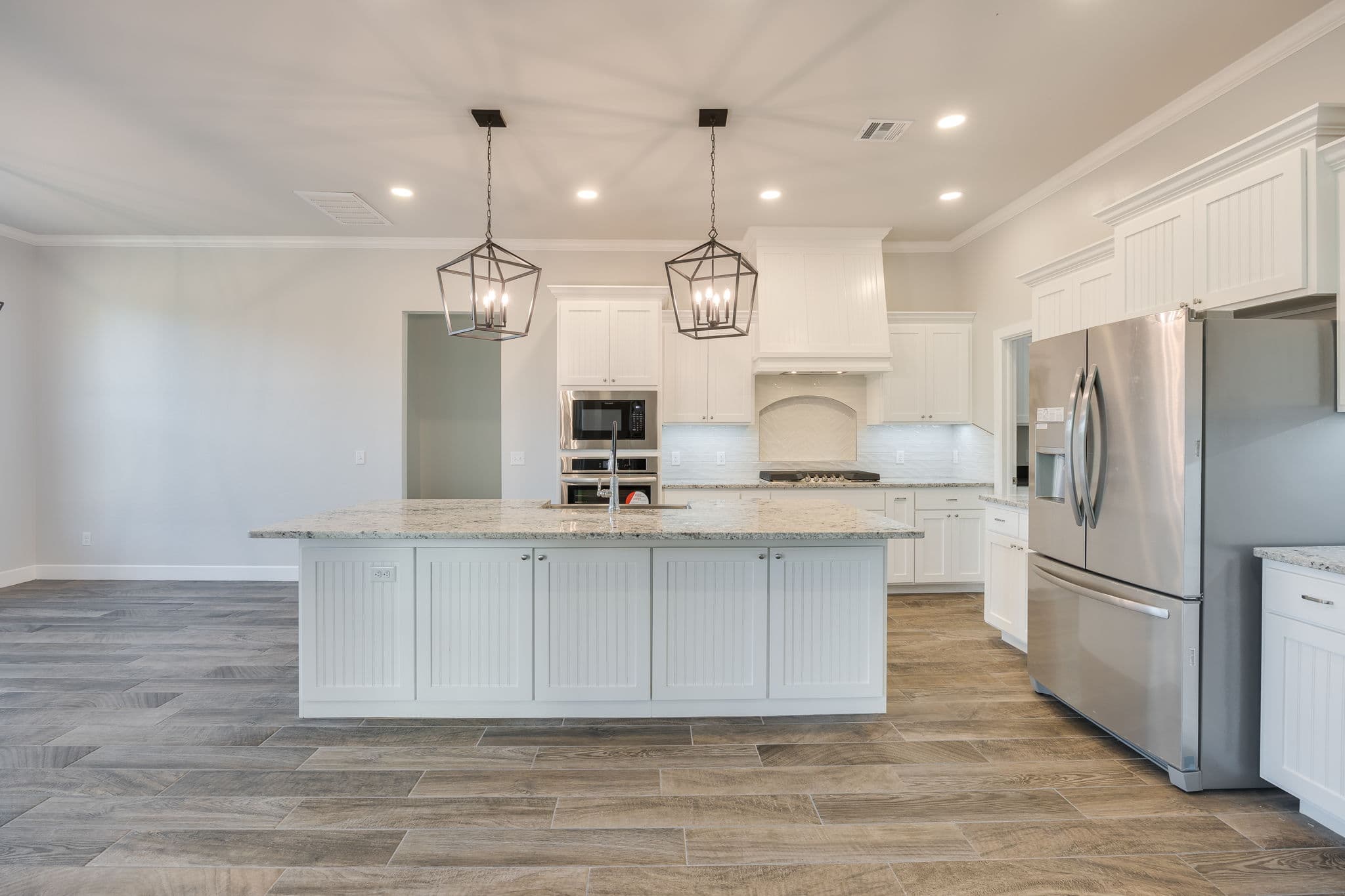 Luther Oklahoma Custom Home: Stone House Rd Rustic Modern Design