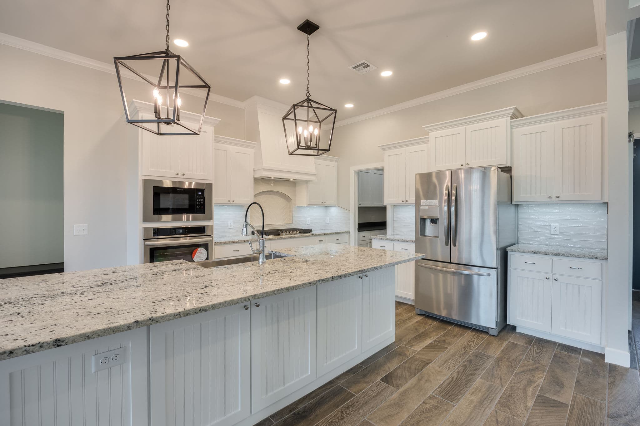 Luther Oklahoma Custom Home: Stone House Rd Rustic Modern Design