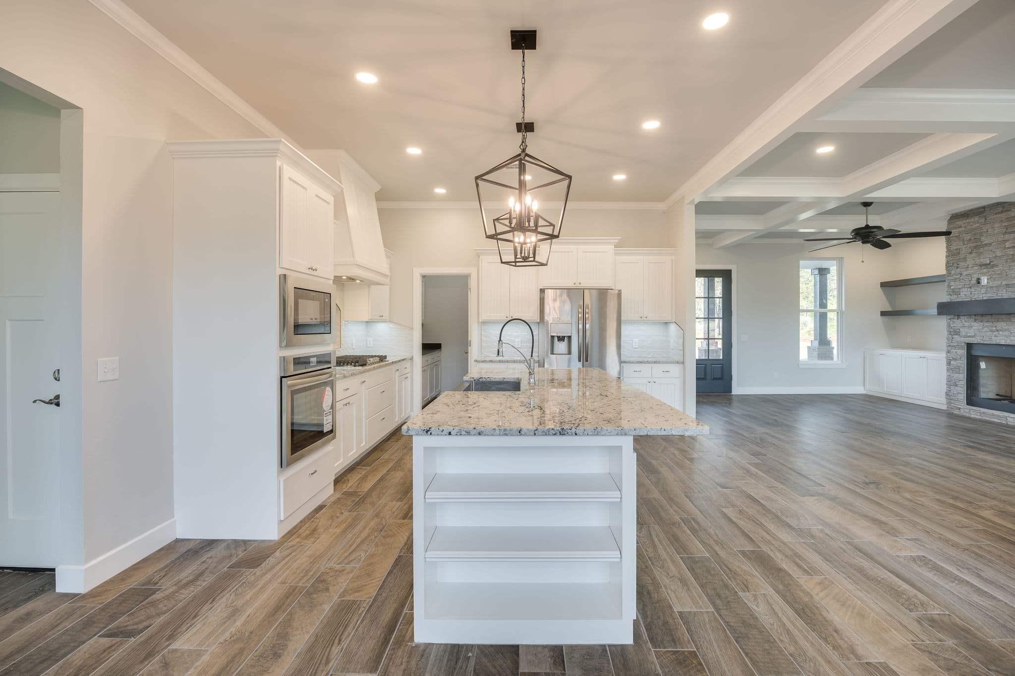 Luther Oklahoma Custom Home: Stone House Rd Rustic Modern Design