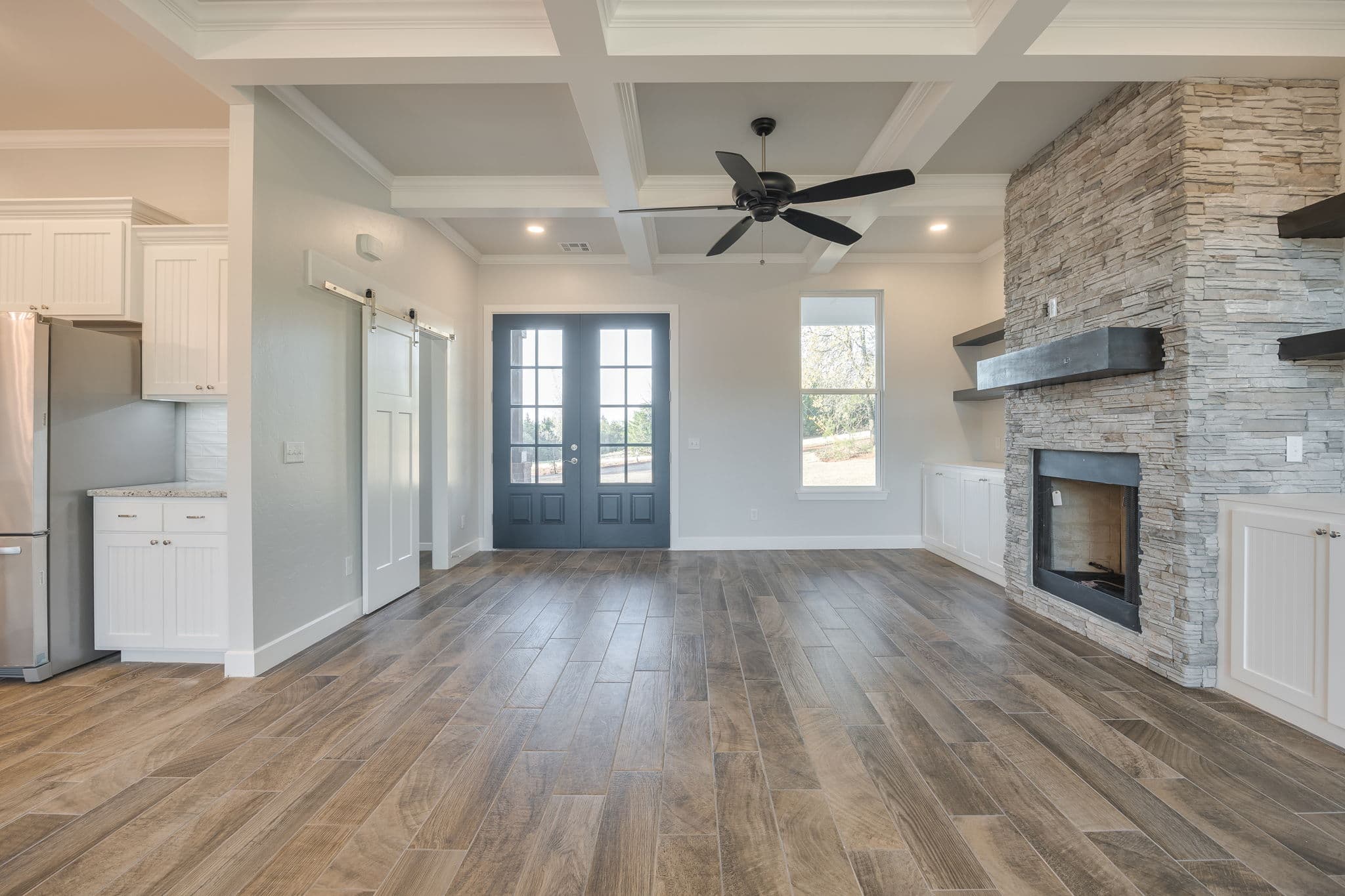 Luther Oklahoma Custom Home: Stone House Rd Rustic Modern Design