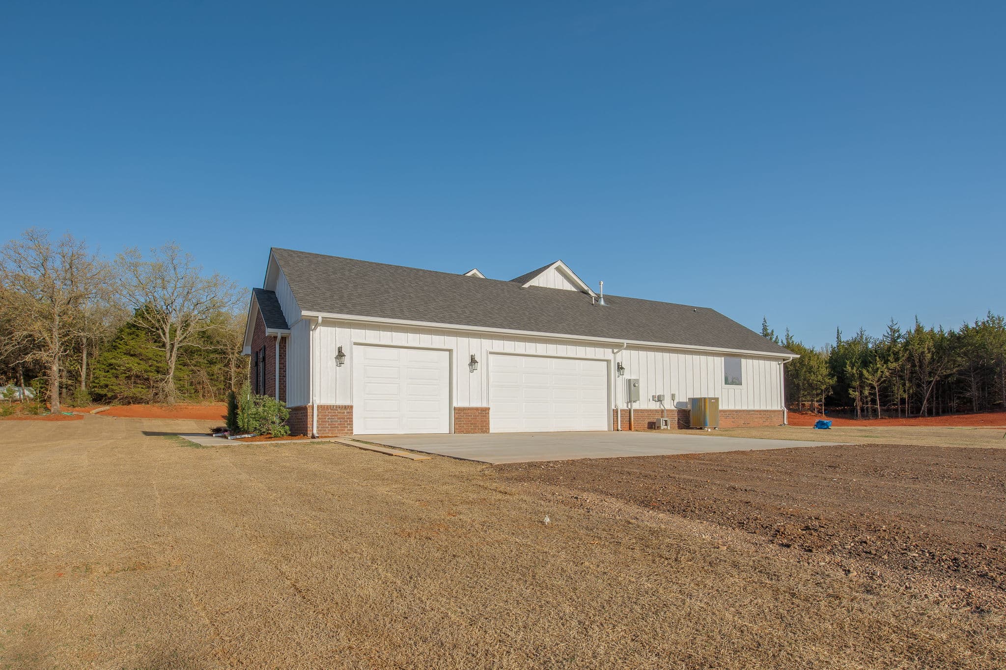 Luther Oklahoma Custom Home: Stone House Rd Rustic Modern Design