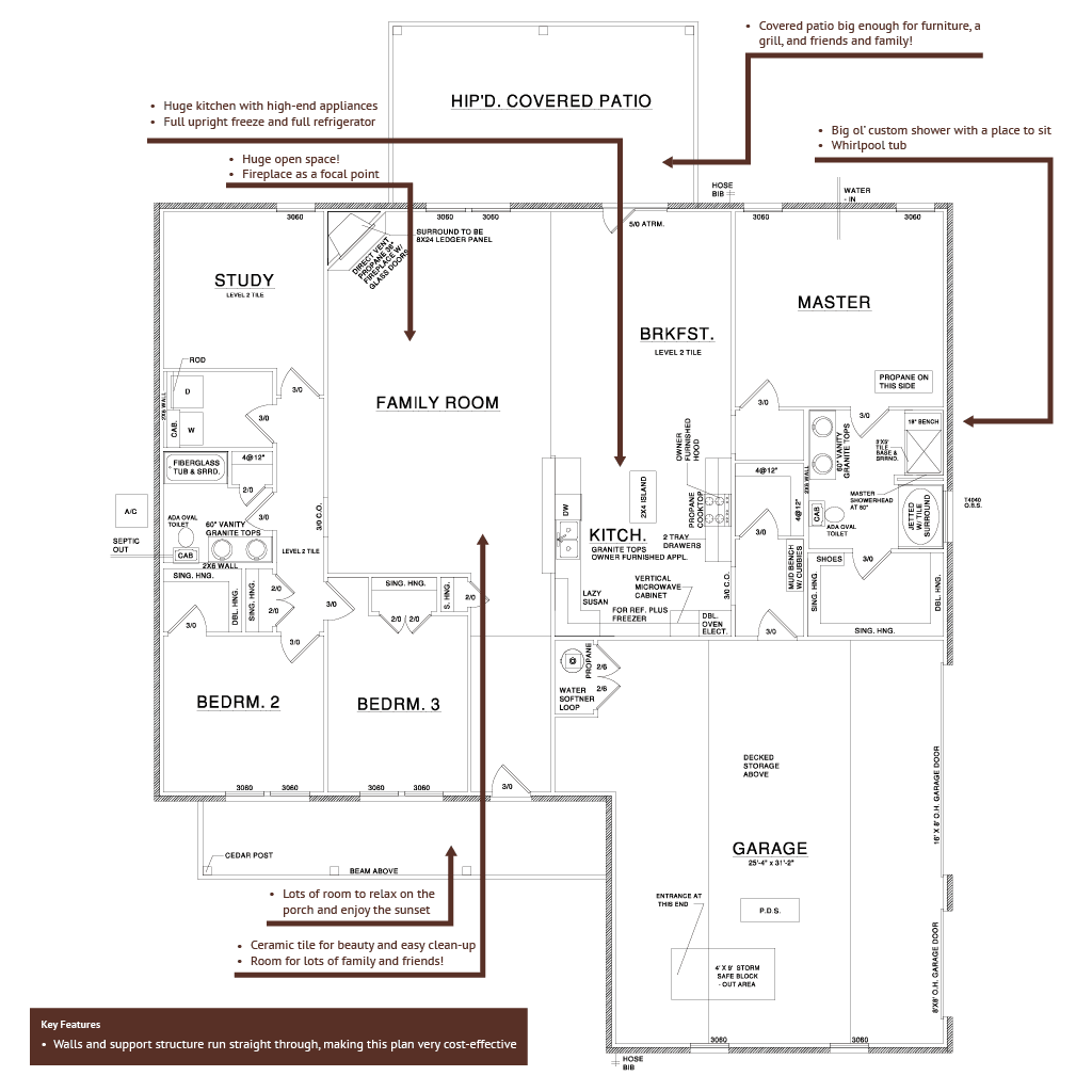 Dolores and Ram's efficient country home — Floor Plan