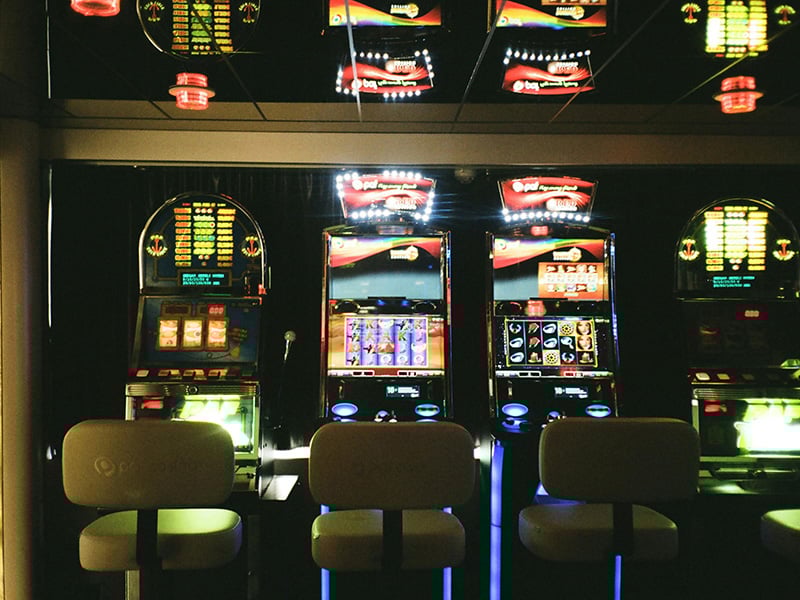 Slot machines at Riverwind Casino near Goldsby Oklahoma entertainment