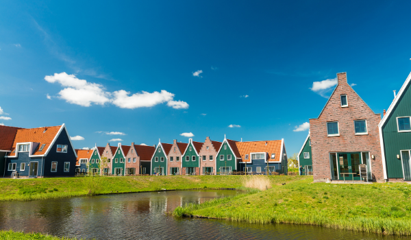 Row of classic houses